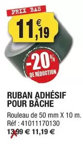 Ruban Adhésif Pour Bâche offre à 11,19€ sur Outiror