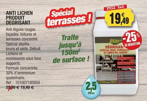 TOUS - Anti Lichen Produit offre à 19,49€ sur Outiror