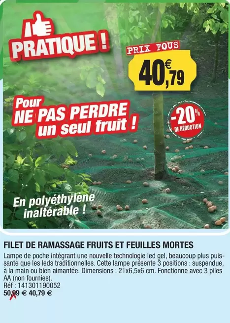 En Polyéthylène Inalteraible offre à 40,79€ sur Outiror