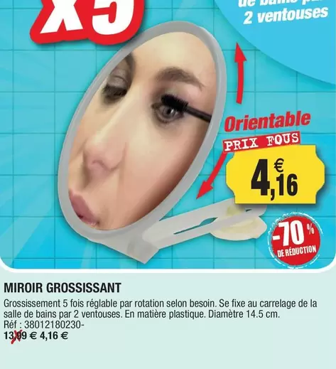 Orientable offre à 4,16€ sur Outiror