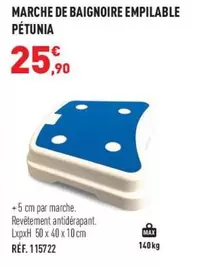 Marche De Baignoire Empilable Pétunia offre à 25,9€ sur Bastide