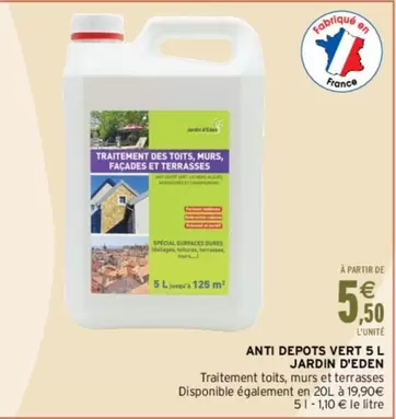 Eden - Anti Depots Vert 5l Jardin D'