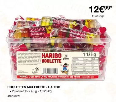 Haribo - Roulettes Aux Fruits offre à 12,99€ sur Costco