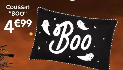 Coussin "Boo Ou Fantome offre à 4,99€ sur B&M