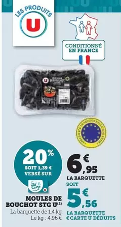 U - Moules De Bouchot Stg offre à 6,95€ sur U Express