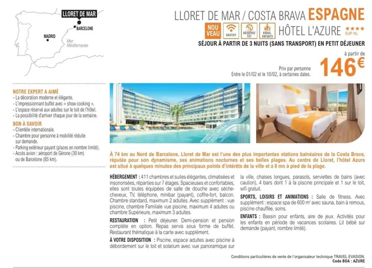 Lloret De Mar   offre à 146€ sur E.Leclerc Voyages