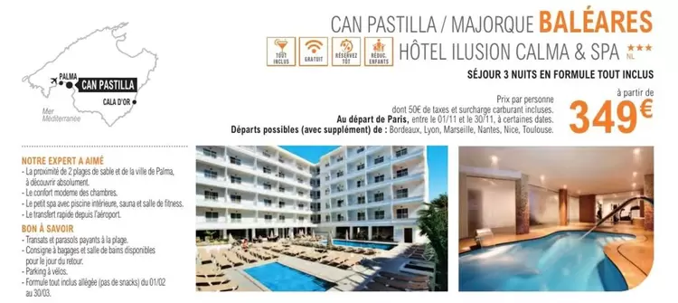 Can Pastilla/Majorque Baléares offre à 349€ sur E.Leclerc Voyages