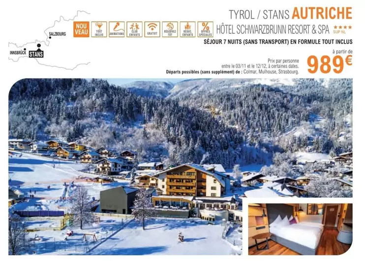 Tyrol/Stans Autriche  offre à 989€ sur E.Leclerc Voyages