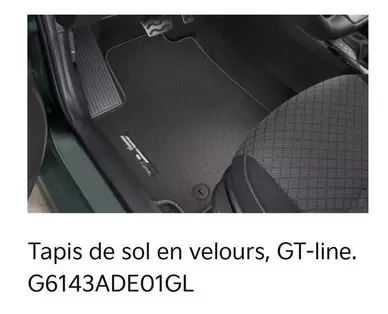 Tapis De Sol En Velours, Gt-Line offre sur KIA