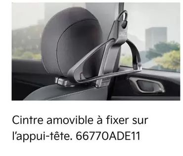 Cintre Amovible À Fixer Sur L'appui-tête offre sur KIA