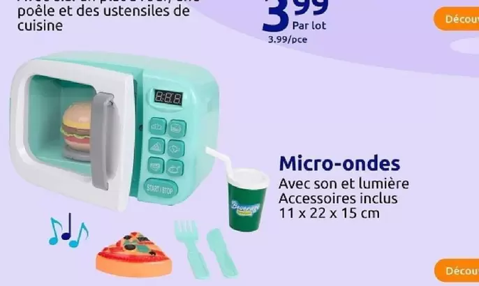 Micro-ondes offre à 3,99€ sur Action