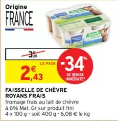 Royans Frais - Faisselle De Chèvre