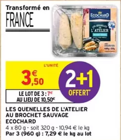 Ecochard - Quenelles de Brochet Sauvage : Un Délice Artisanale à Découvrir !