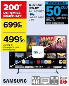 Total - Samsung - Téléviseur Led 4k