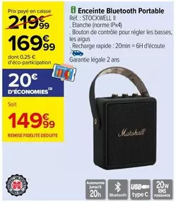 Enceinte Bluetooth Portable