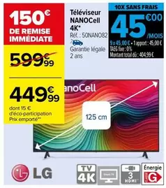 LG - Téléviseur Nanocell 4k