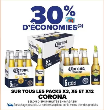 Corona - Sur Tous Les Packs X3, X6 Et X12