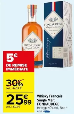 Fondaudège - Whisky Français Single Malt