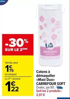 Carrefour - Cotons À Démaquiller maxi Duo