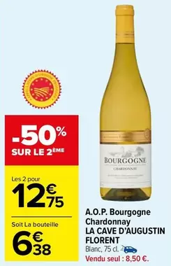 la cave d'augustin florent - a.o.p. bourgogne chardonnay