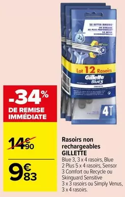 Gillette - Rasoirs Non Rechargeables