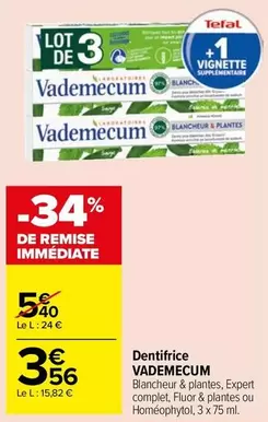 vademecum - dentifrice