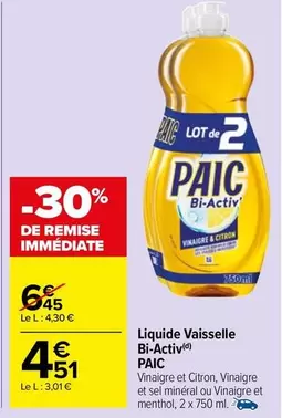 Paic - Liquide Vaisselle Bi-Activ