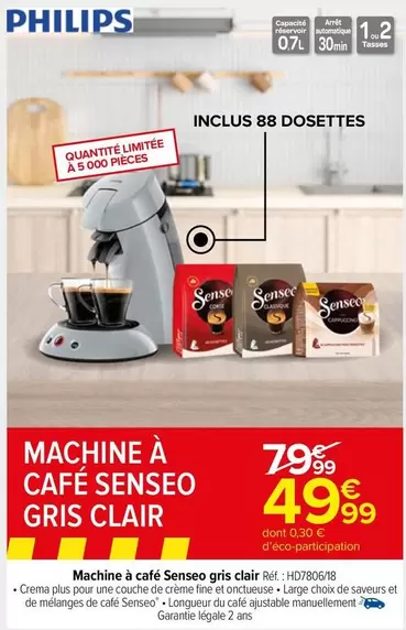 Senseo - Philips - Machine À Café  Gris Clair