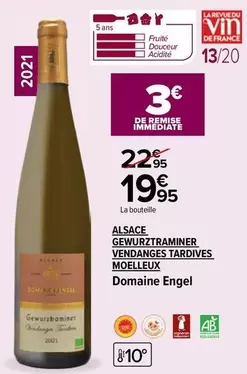 Domaine Engel - Gewurztraminer Vendanges Tardives Moelleux d'Alsace