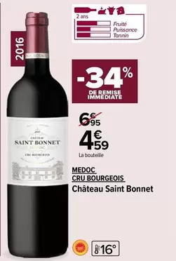 Bourgeois - Medoc Cru  - Château Saint Bonnet