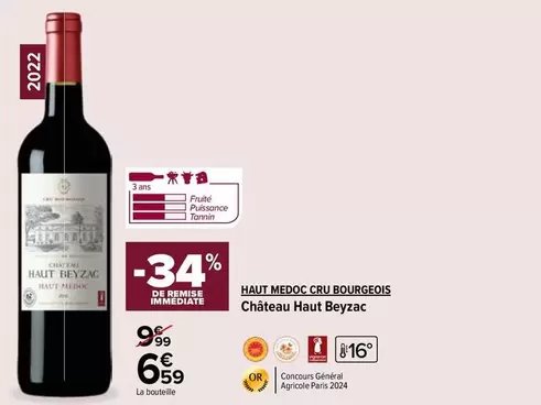 Bourgeois - Château Haut Beyzac - Haut Medoc Cru