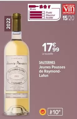 Sauternes Jeunes Pousses De Raymond- Lafon