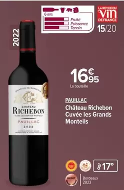 Paullac - Chateau Richebon Cuvée Les Grands