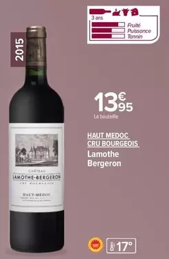 Bourgeois - Bergeron - Haut Medoc Cru