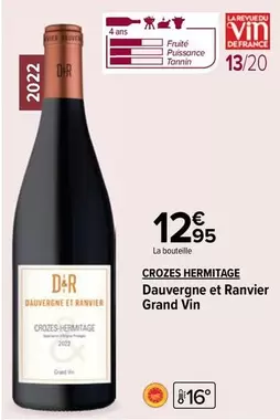 Dauvergne Et Ranvier - Crozes Hermitage Grand Vin