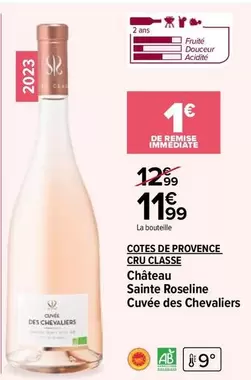 Château Sainte Roséline Cuvée Des Chevaliers