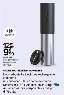 OUVRE BOUTEILLE RECHARGEABLE