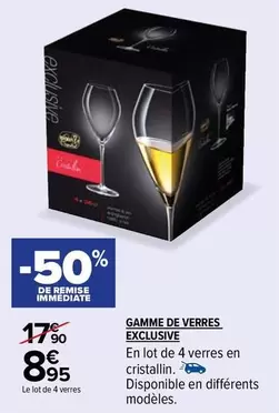 Gamme De Verres Exclusive