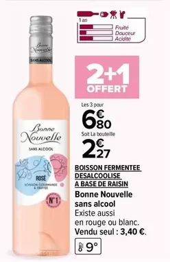 Bonne Nouvelle : Boisson Fermentée Désalcoolisée à Base de Raisin - Une alternative rafraîchissante et saine !