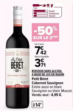 Petit Béret : Boisson Sans Alcool à Base de Jus de Raisin - Savourez le Goût Authentique Sans Alcool