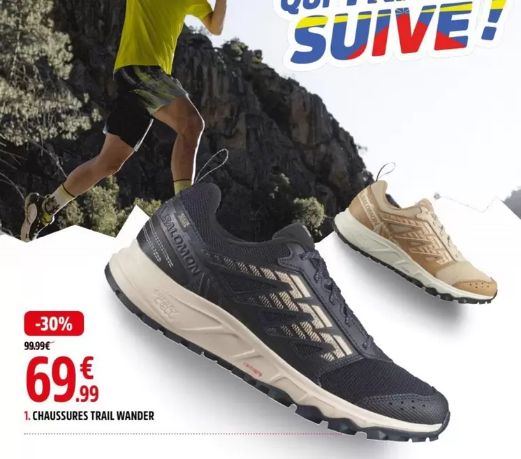 Chaussures Trail Wander offre à 69,99€ sur Intersport