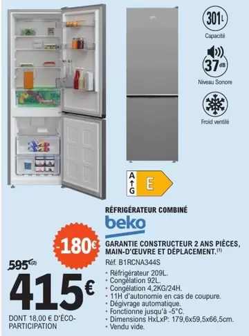 Beko - Refrigerateur Combiné