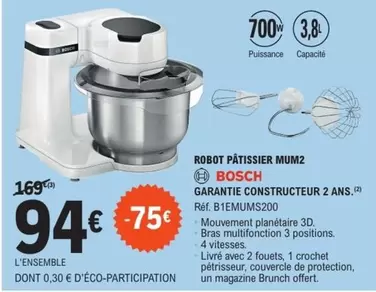 Bosch - Robot Pâtissier Mum2