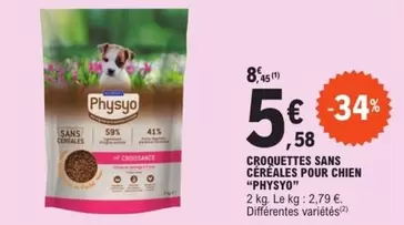 Physyo - Croquettes Sans Céréales Pour Chien