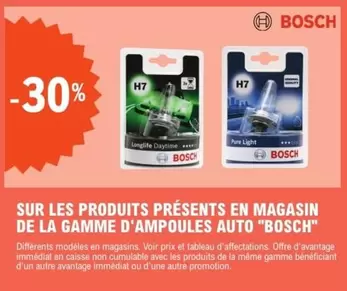 Ampoules Auto Bosch - Découvrez la gamme et ses caractéristiques en magasin