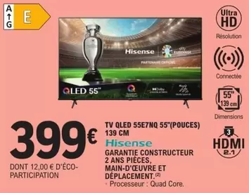 Hisense - Tv Qled 55E7NQ 55"(POUCES)