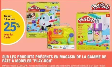 E.Leclerc : Pâte à modeler Play-Doh en promotion - découvrez les caractéristiques des produits en magasin