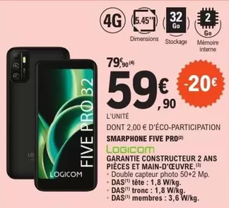 Logicom - Smartphone Five Pro