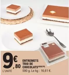 Entremets Trio De Chocolats