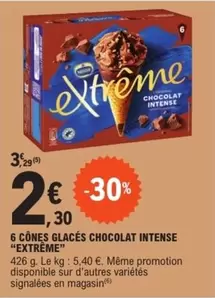 Signal - Extrême : 6 Cônes Glacés Chocolat Intense - Promo délicieuse pour les amateurs de chocolat